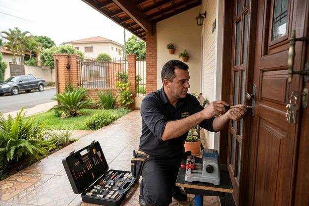 Ambiente residencial seguro e bem protegido em Itapetininga.